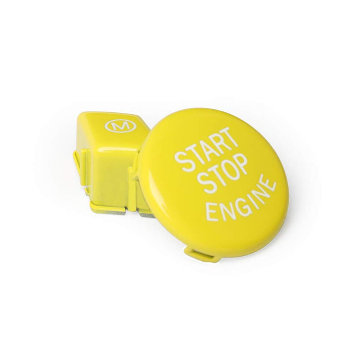 iSpchen Auto Motor Knopfabdeckung Start/Stopp Tastenabdeckung Motor Startknopf Abdeckung für 3er E c