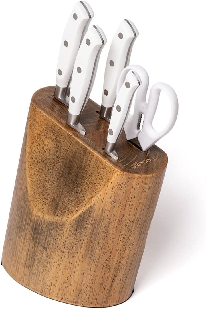 ARCOS Messer-Set Geschmiedet 5-teilig - Edelstahl Nitrum, Ergonomischer Griff aus Polyoxymethylen PO