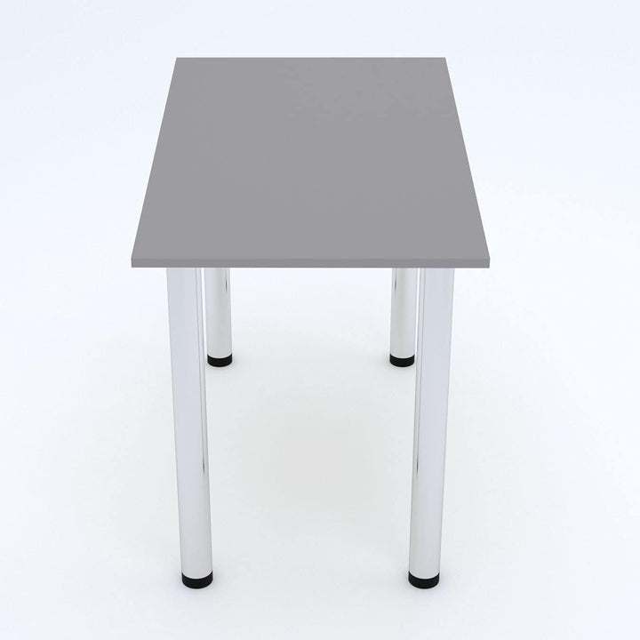 mikon 70x40 | Esszimmertisch - Esstisch - Tisch mit Chrombeinen - Küchentisch - Bürotisch | Light Gr