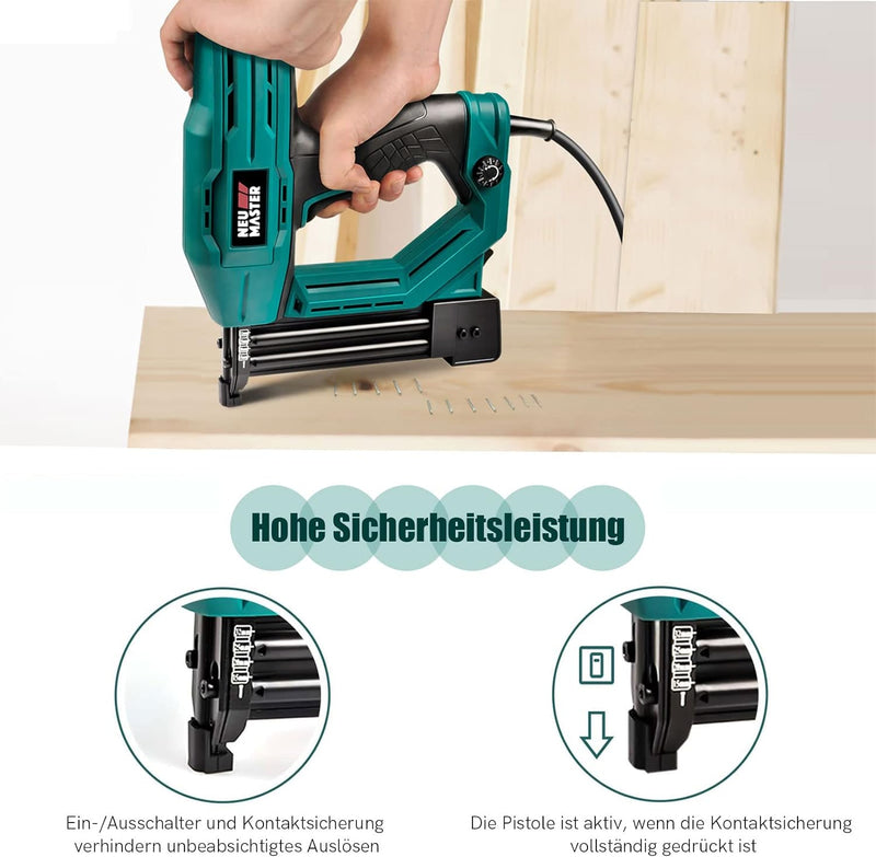 Elektrotacker,NEU MASTER tacker NTC0040 für Polsterei, Textilien befestigen und Holzbearbeitung Proj