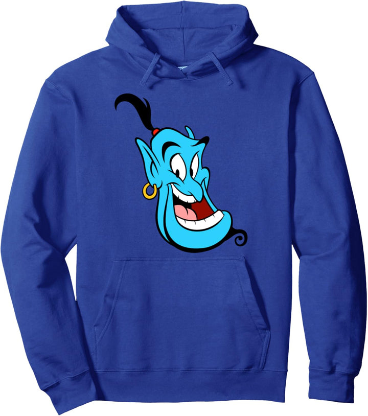 Disney Aladdin Genie Smiling Head Shot Portrait Pullover Hoodie