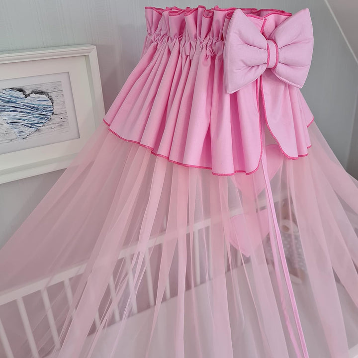 Moskitonetz, Betthimmel Himmel, Vollstoff Chiffon Chiffonhimmel 480cm (Rosa), Rosa