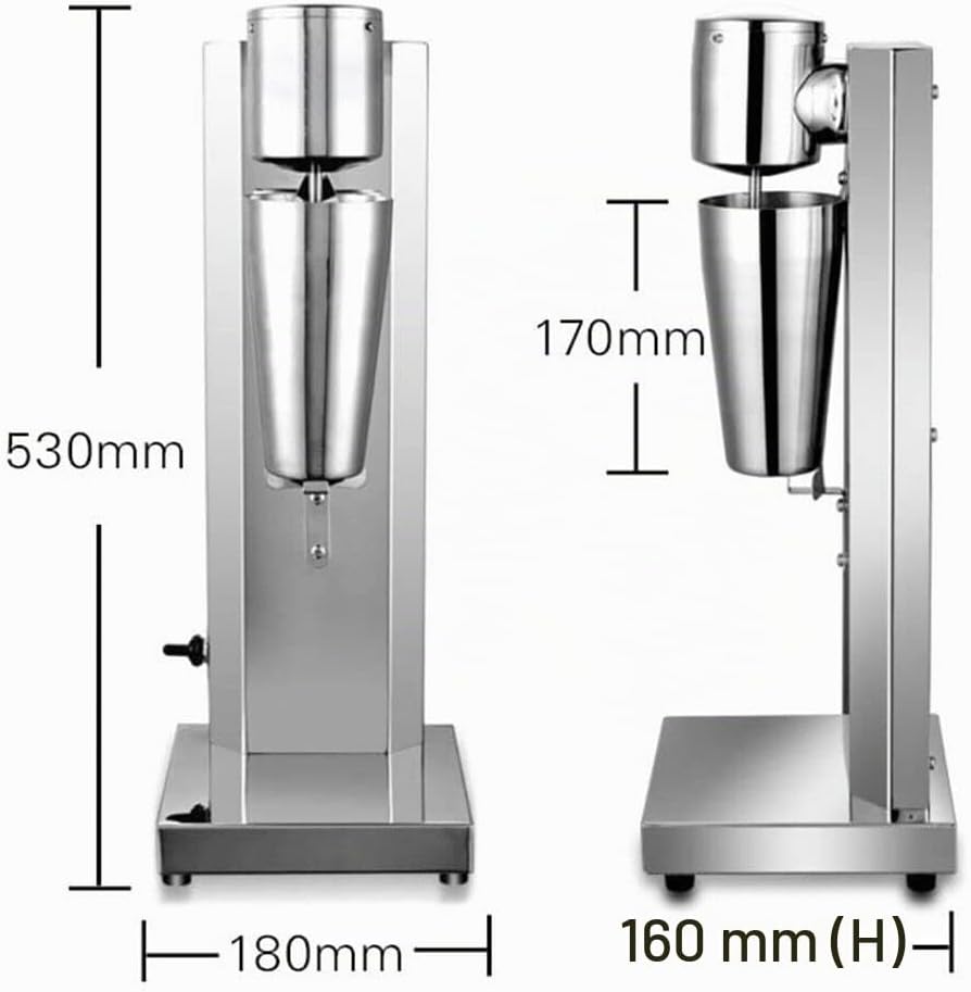 Drink Mixer Eiweiss Shaker Getränkemixer 650ml Elektrische Standmixer Milchshaker 180W Protein Smoot