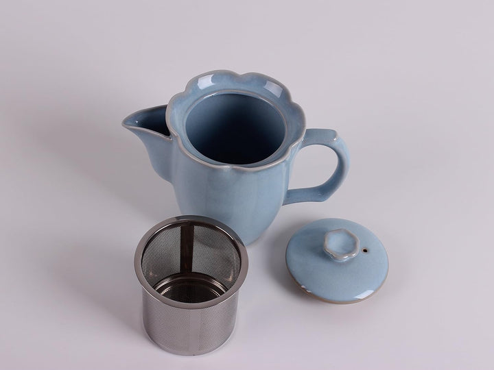 TEA SOUL B6021247 Set Mit Teekanne Und 2 Bechern, blau