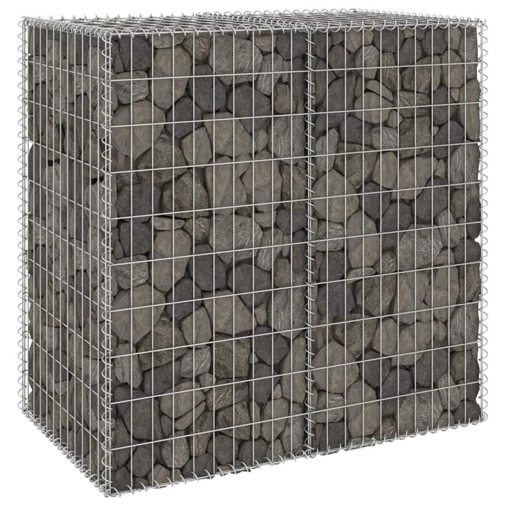 Tidyard Gabionenwand mit Abdeckung Gabione Steingabionen Steinkorb Gabionen Wand Drahtkorb Draht Mau
