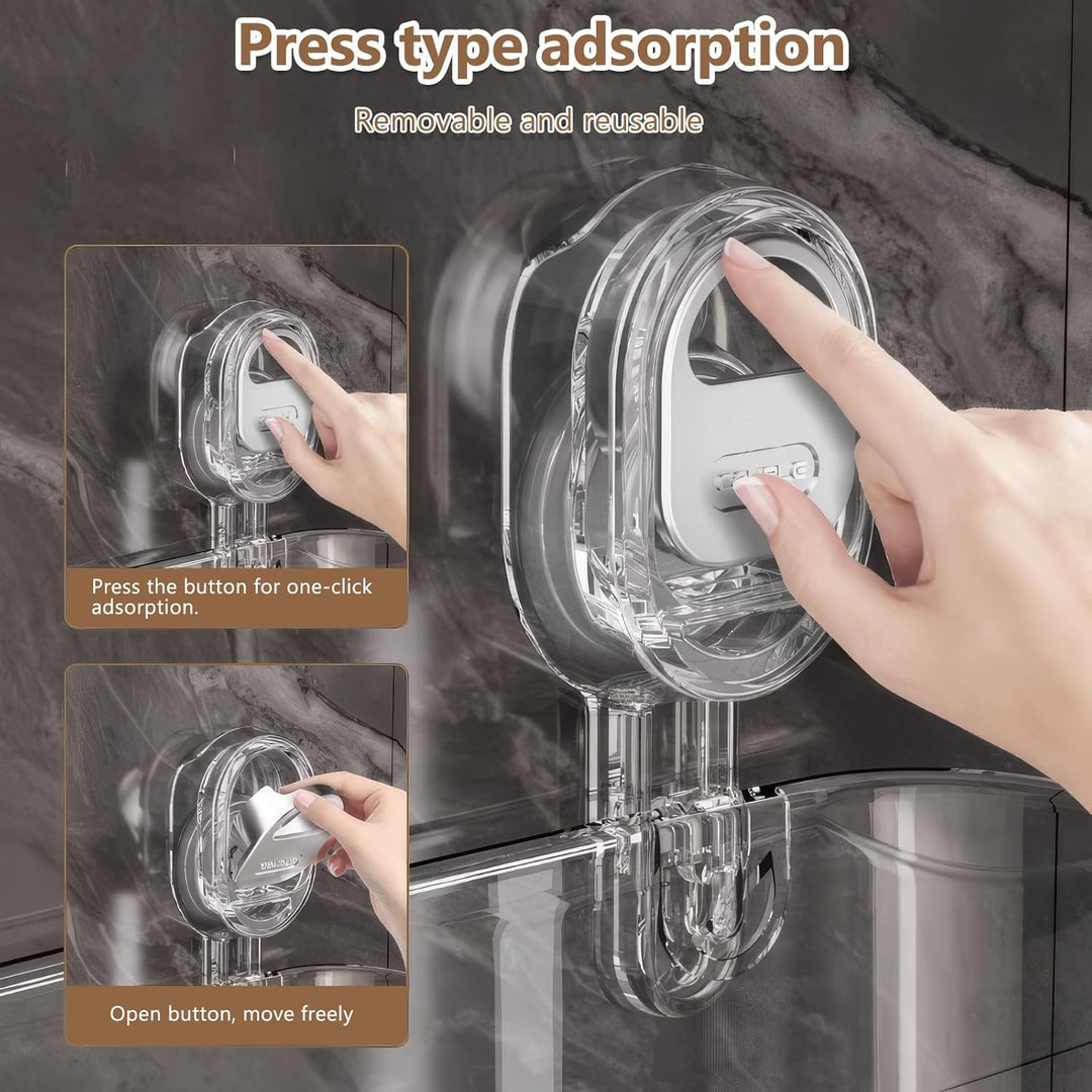 Duschablage Saugnapf, Badezimmer Regal Ohne Bohren Acryl Badewannenablage Duschkorb Ohne Bohren Mit