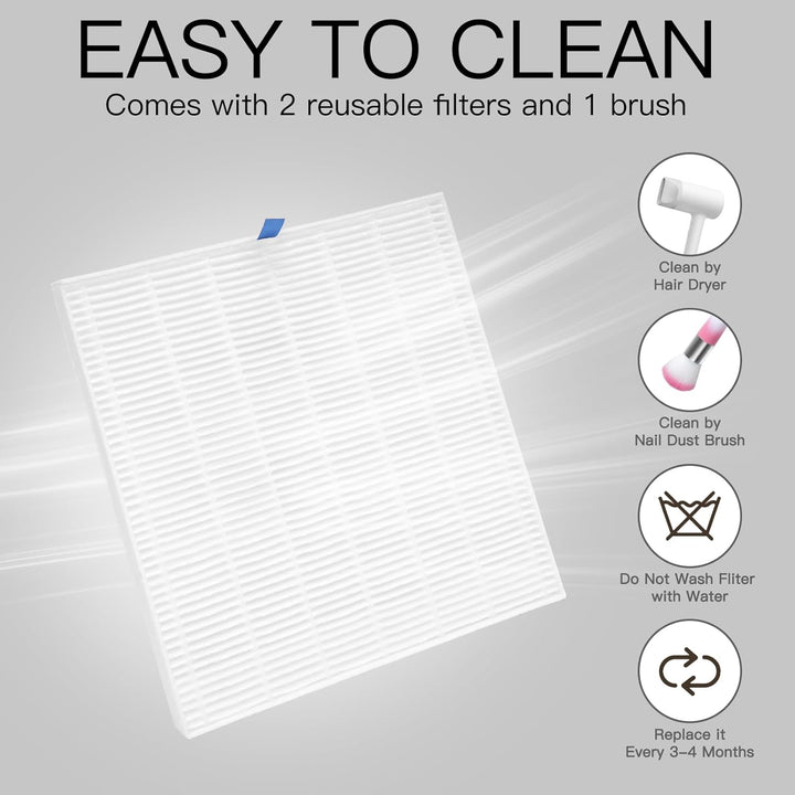 Madenia Professionell Staubabsaugung für Nägel - 56W Leistungsstark Nagelstaubsauger mit 2 Filters u
