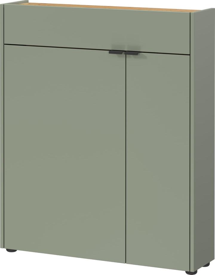 Germania Schuhschrank 1319-629 GW-Ameca, in Taupegrün/Navarra-Eiche-Nb., mit Türdämpfung, 83 x 99 x