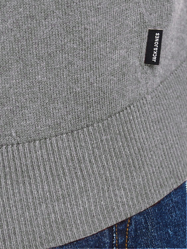 JACK & JONES Herren JJEEMIL Knit ROLL Neck NOOS 12157417 S Grey Melange, S Grey Melange