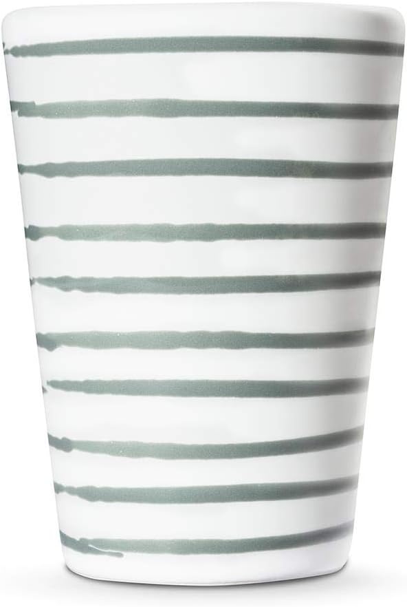 GMUNDNER KERAMIK Trinkbecher Füllmenge : 0.28 Liter Graugeflammt Geschirr, handgemacht in Österreich