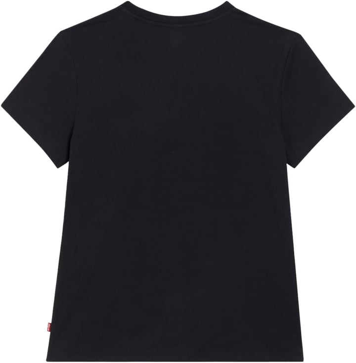 Levi's Damen The Perfect Tee T-Shirt, Large Batwing XXS Batwing Leopard Caviar, XXS Batwing Leopard
