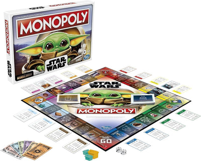 Monopoly: Star Wars The Child Edition Board Game for Families and Kids Ages 8 and Up, Featuring The