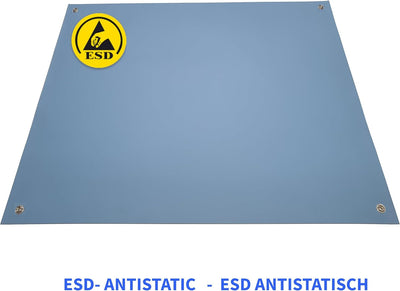 Minadax 60 x 50cm Antistatik ESD Computer Matte Tischmatte „Premiumqualität“ inkl. Manschette + 2,4m