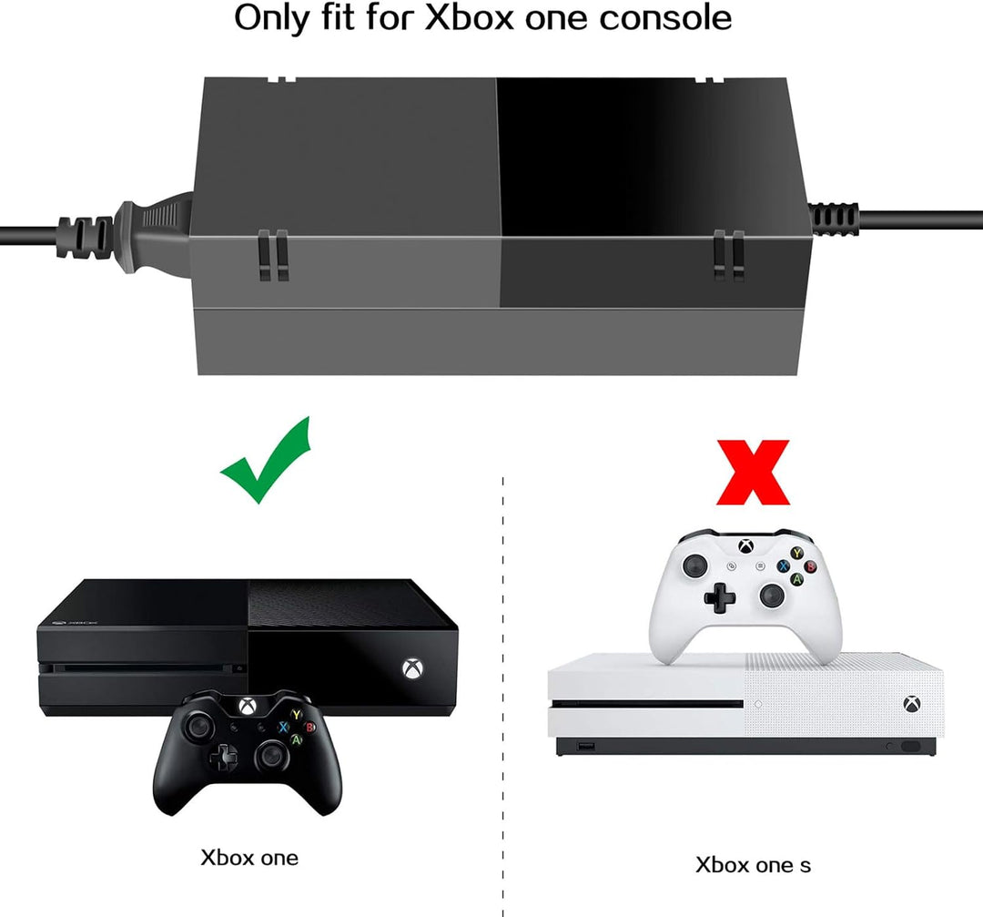 ARyee Xbox One Netzteil, Xbox One Power Brick, AC Adapter Netzteil Ladekabel Ersatz für Xbox One Kon