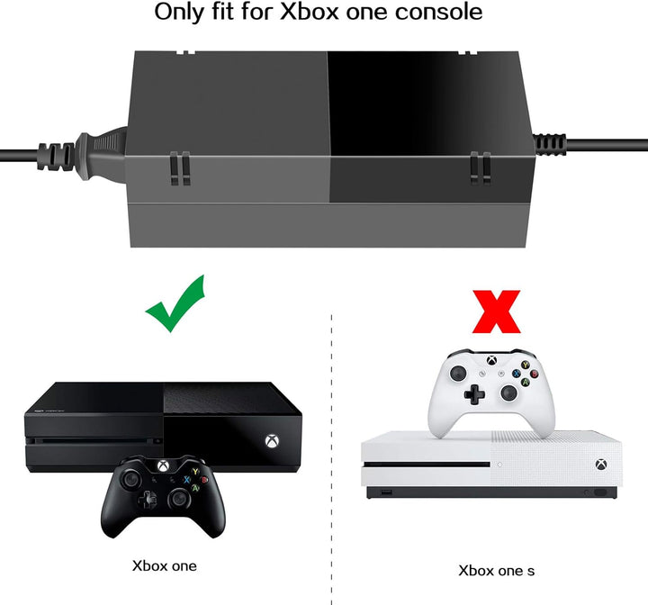 ARyee Xbox One Netzteil, Xbox One Power Brick, AC Adapter Netzteil Ladekabel Ersatz für Xbox One Kon