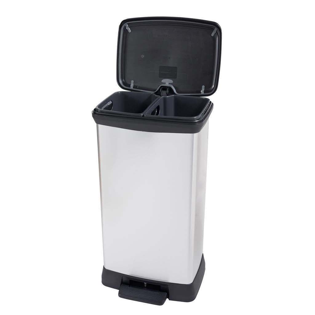 Keter | Decobin Duo 23L/23L Zilver metallic (1412026)