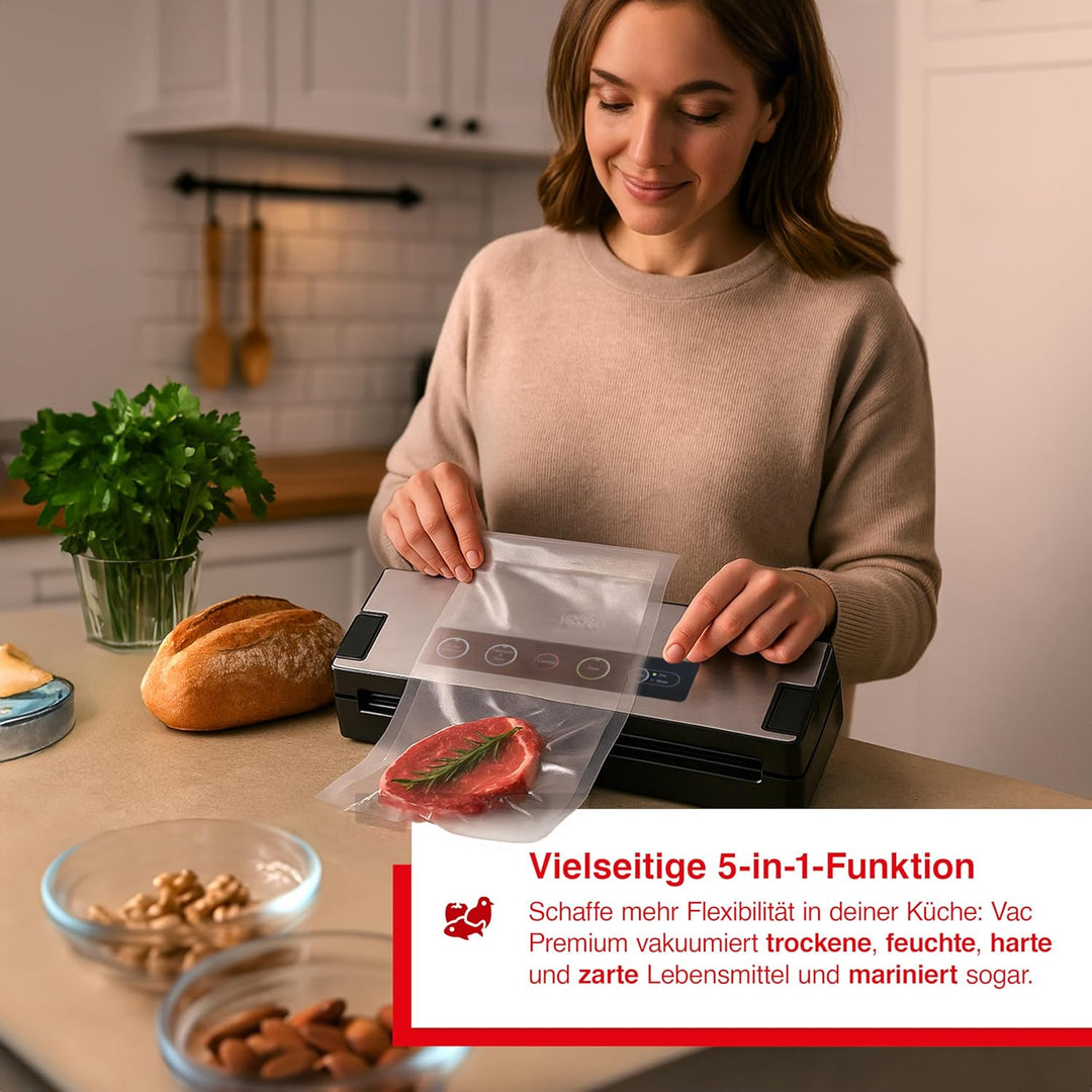 Solis Vakuumiergerät Vac Premium 574 - Einschweissgerät für Lebensmittel - Vakuumierer/Folienschweis