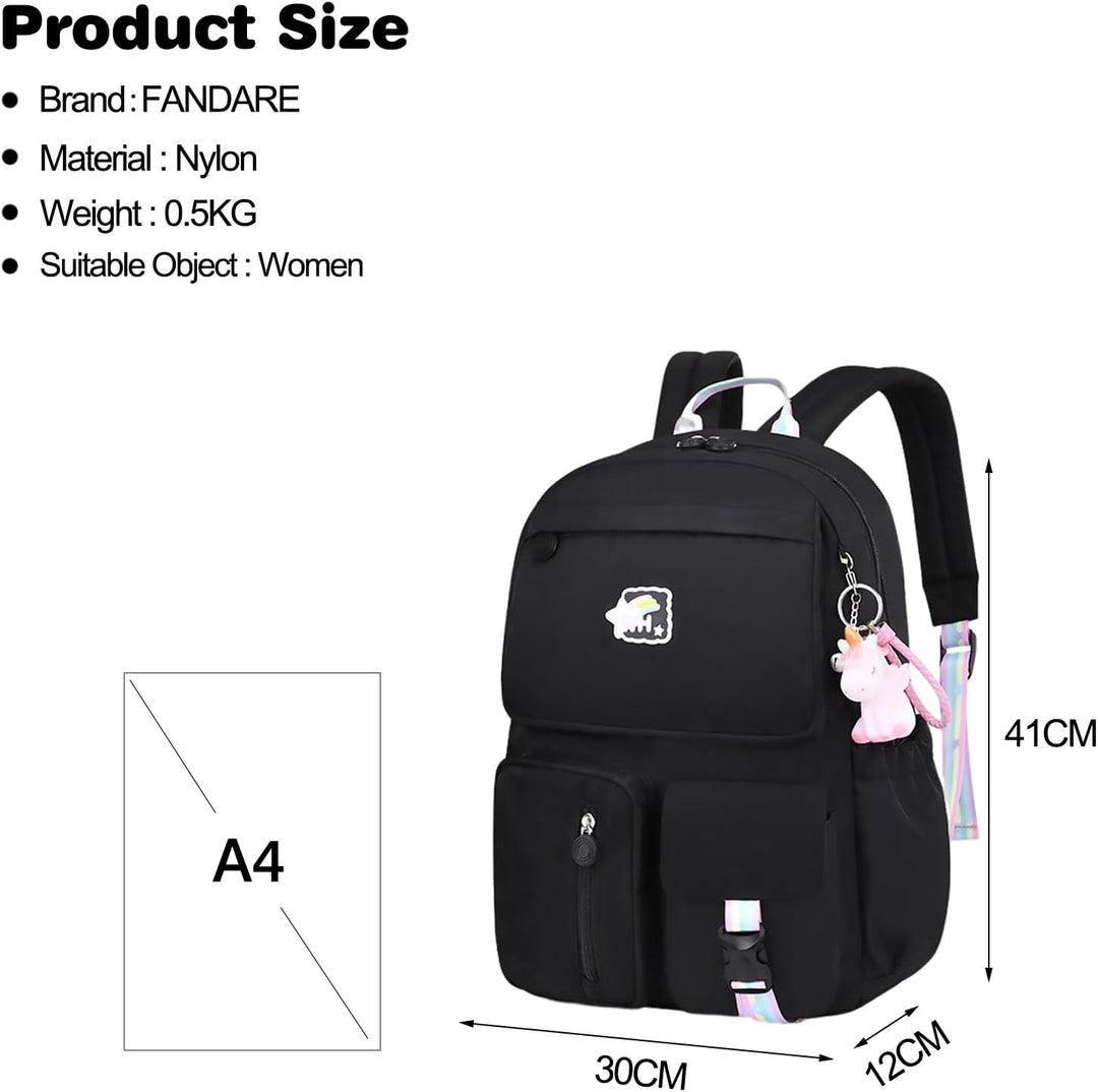 FANDARE Kinderrucksack Schulranzen Schultaschen Jungen Mädchen Schulrucksack Kinder Schultasche für