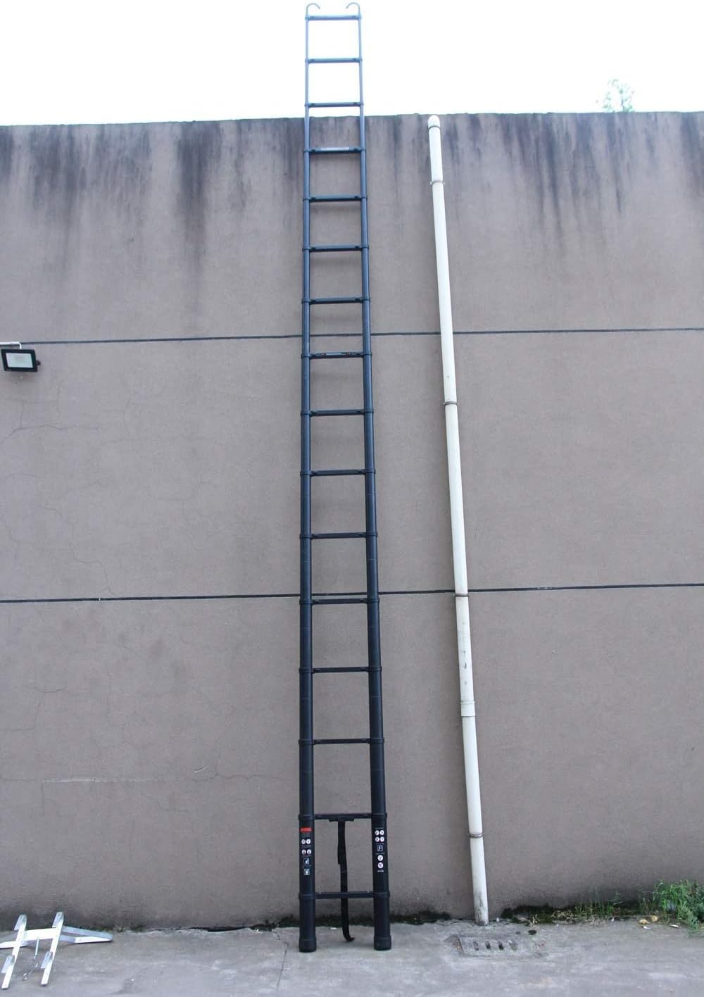 6,2 m/20,35 ft Teleskopleiter, ausziehbare Mehrzweckleiter, aus Aluminium, zusammenklappbar, tragbar