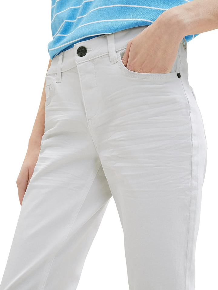 TOM TAILOR Damen Alexa Slim Jeans 25W / 26L 20000 - White, 25W / 26L 20000 - White