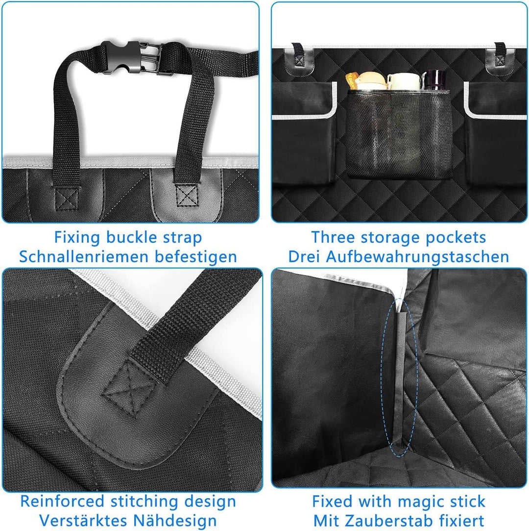OKYUK Kofferraumdecke für Hunde, wasserdichter Haustier-Sitzbezug, universell passend für SUV, LKW,