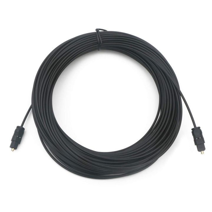 Pxyelec 30M Schwarz SPDIF Toslink-Kabel für digitales Glasfaser-Audio für Heimkino, Digitalfernsehen