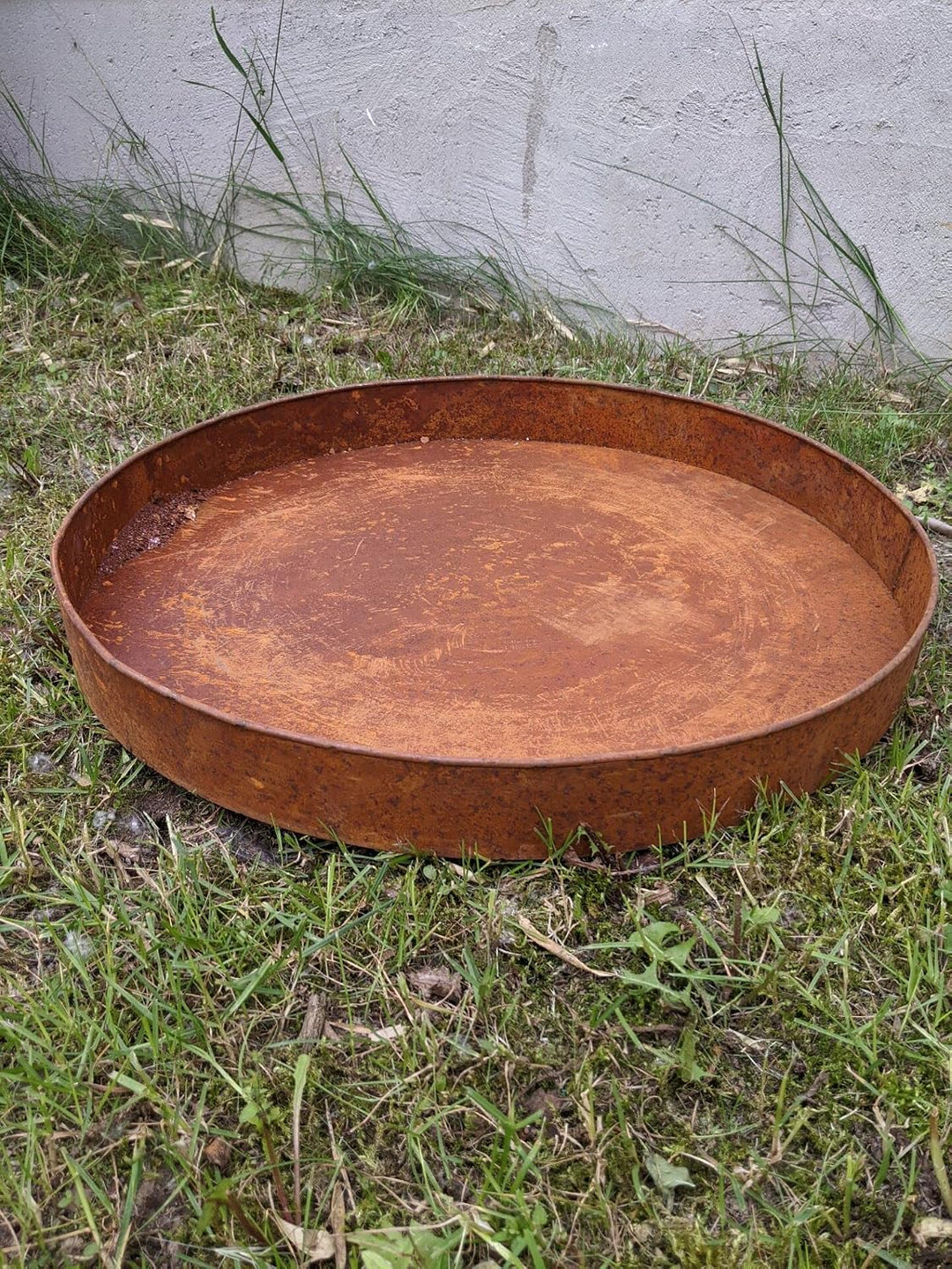Garten Pflanzschale, Feuerschale Rost runden, echt gerostet, kein Lack 029054-1 (D60 H5cm), D60 H5cm