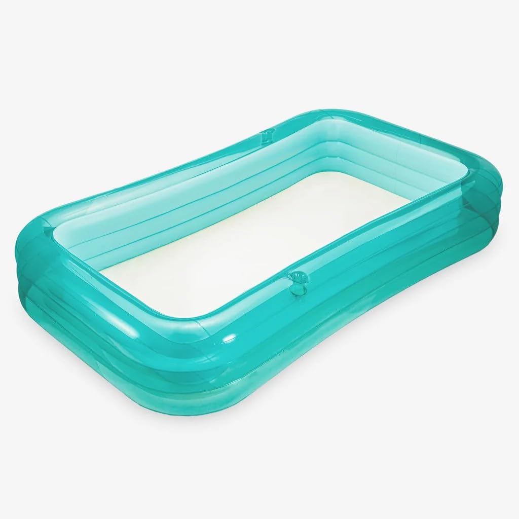 Funsicle AquaSplash 3.0 m Family Aufblasbarer Pool - 3-st�ckiger rechteckiger Swimmingpool mit trans