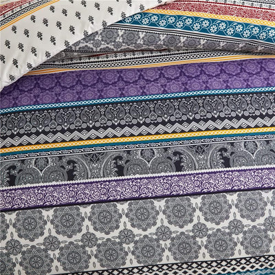 Bettdecke 155x220 Ganzjahresdecke 4 Jahreszeiten Bohemian Sommer Winter Bunt Blumen Muster Sommerdec