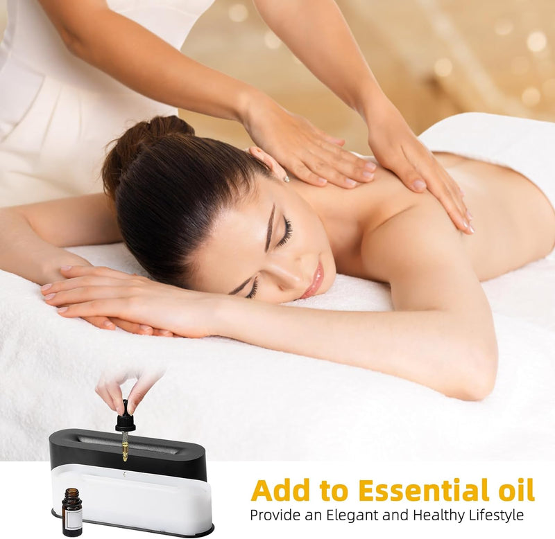 Aroma Diffuser mit Flammeneffekt, Diffusor für Ätherische Öle 150ml, Aromatherapie Luftbefeuchter mi