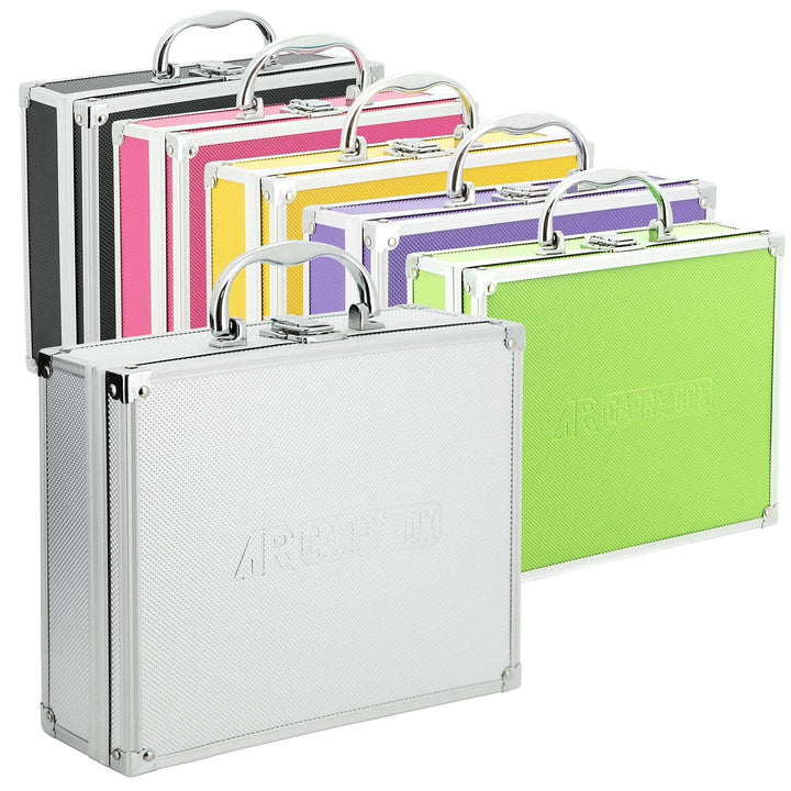 ECI AR Carry Box, kleiner Aluminium-Werkzeugkasten, leer, 260 x 210 x 80 mm, Farbe Aluminium/Silber,