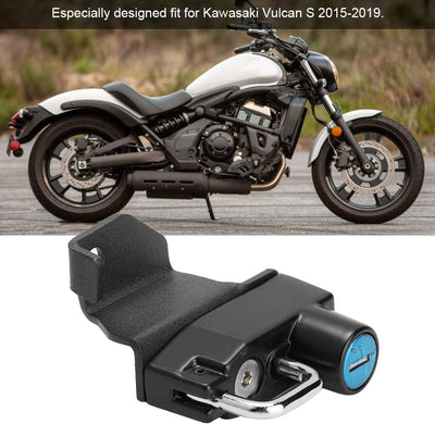 KIMISS Helmschloss, Motorrad-Aluminiumschloss Helmschlosshalterung Haken für Kawasaki Vulcan S 2015-