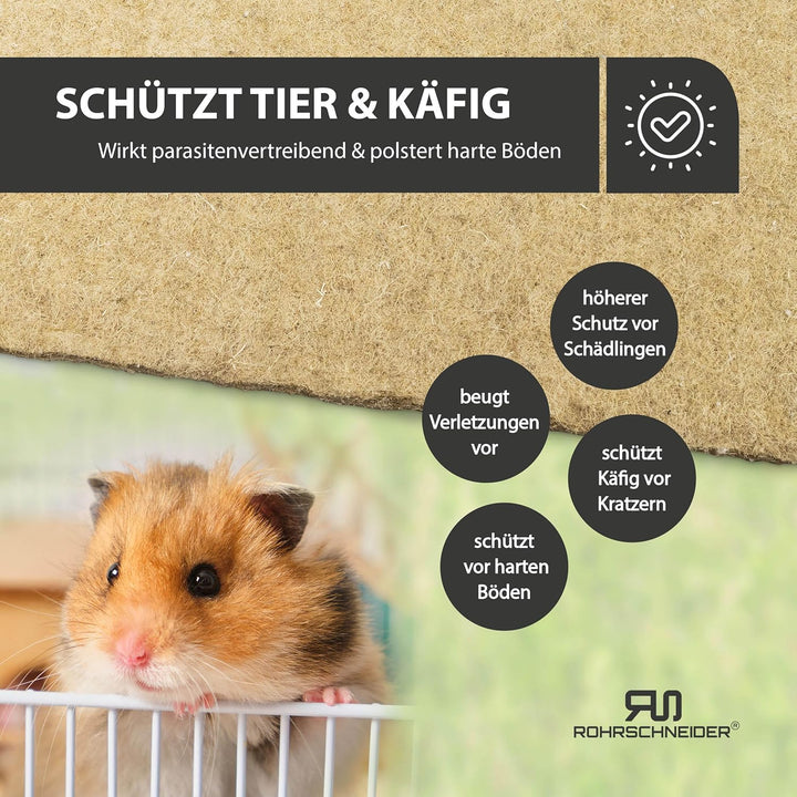 Rohrschneider Nager Hanfmatte Stärke 0,5 cm Verschiedene VE (5) (3er Set, 5mm) 5mm 3er Set, 5mm 3er