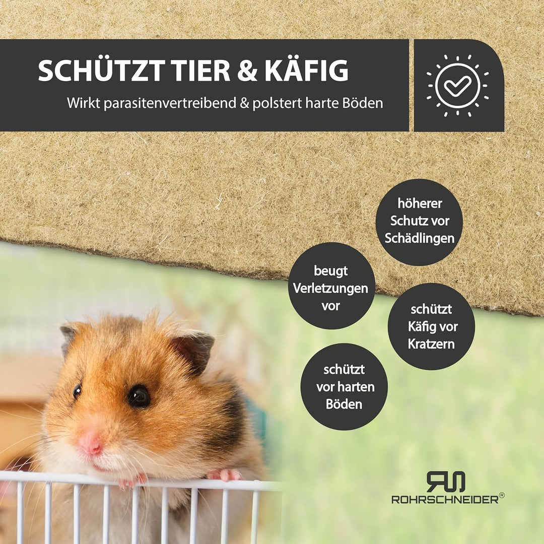 Rohrschneider Nager Hanfmatte Stärke 0,5 cm Verschiedene VE (5) (5er Set, 5mm) 5mm 5er Set, 5mm 5er