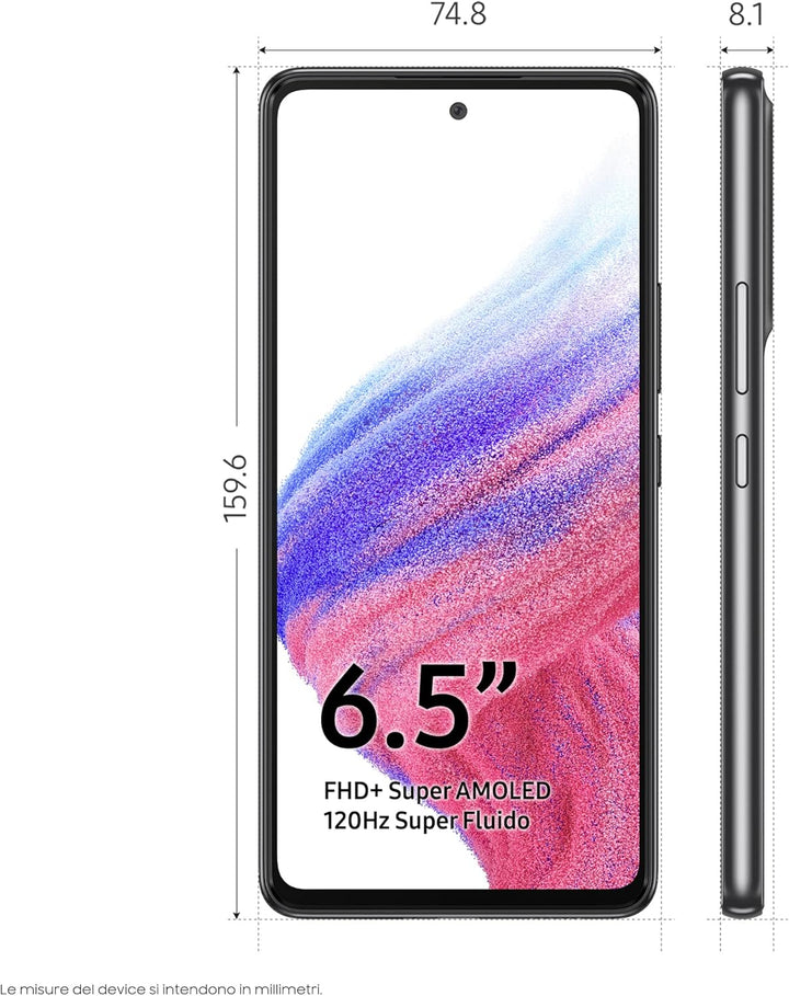 Samsung Galaxy A53 5G SM-A536B 16.5 cm (6.5) Hybrid Dual SIM Android 12 USB Type-C 6 GB 128 GB 5000