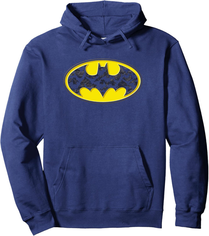 Batman Bats in Logo Pullover Hoodie