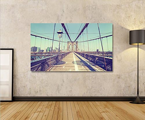 islandburner Bild Bilder auf Leinwand Brooklyn Bridge V3 Manhattan New York City 1p XXL Poster Leinw