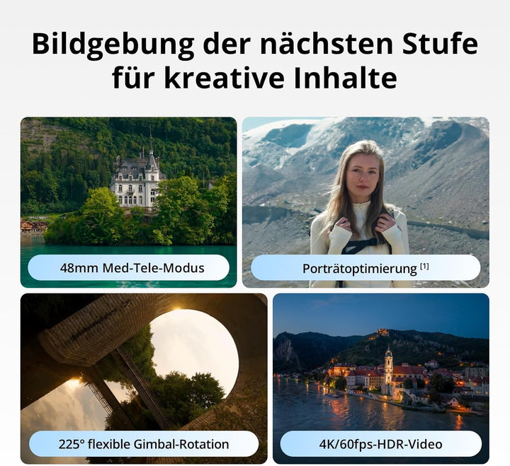 DJI Mini 5 Pro Fly More Combo mit DJI RC 2, C0-Zertifiziert, 4K-Drohne für Anfänger, Drohne mit Kame