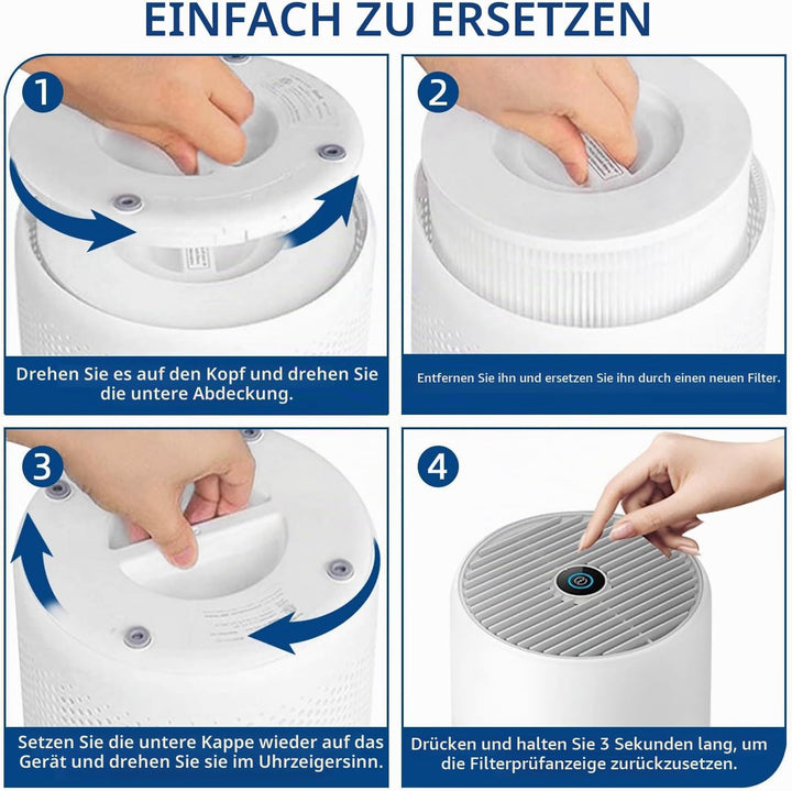 2 Stück Luftreiniger Filter für Philips 800 Series, H13 True HEPA Ersatzfilter für Philips AC0820/10