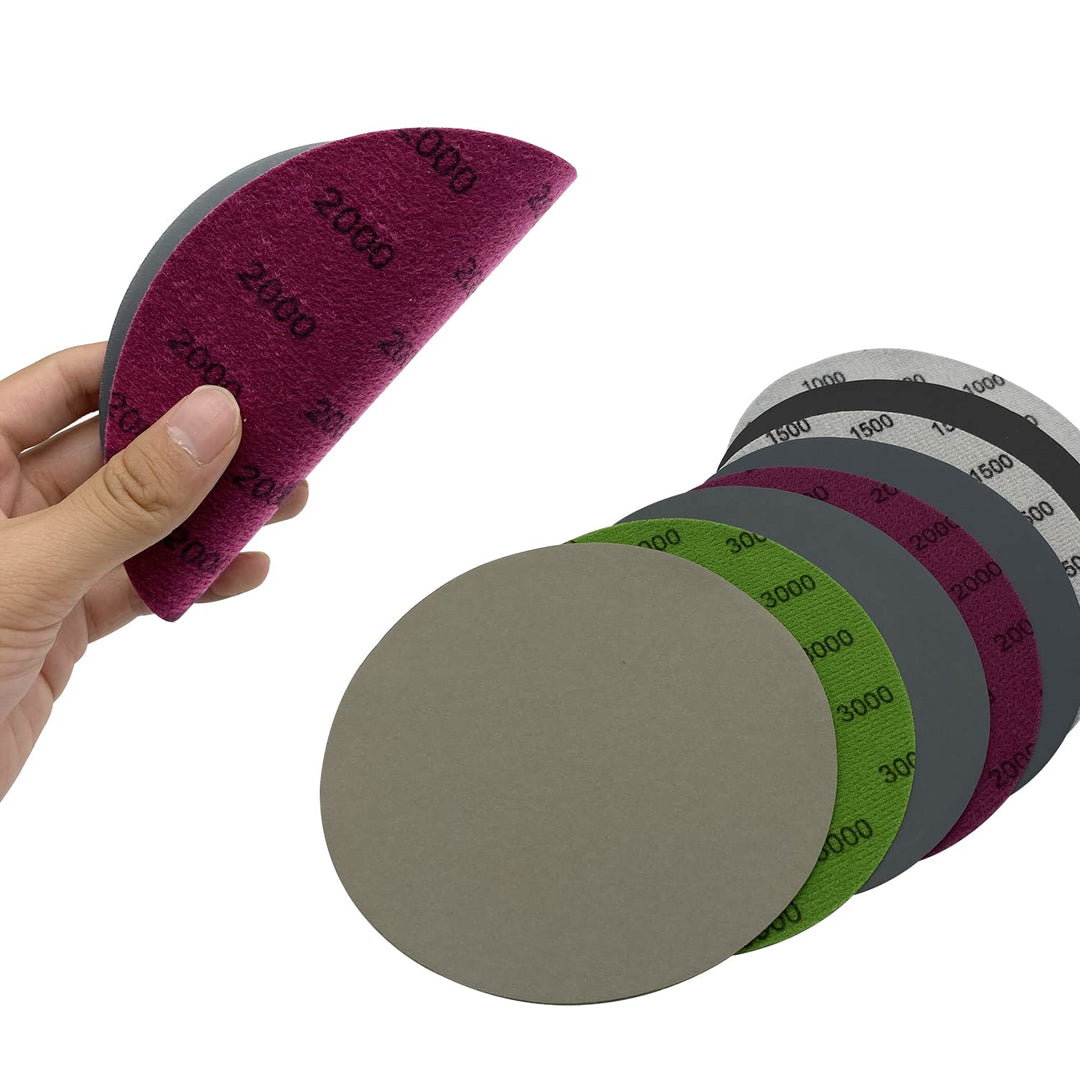 40 Stück Nass- und Trockenschleifpapier Körnung (1000, 1500, 2000, 3000) mit 1 x professionelles Sch