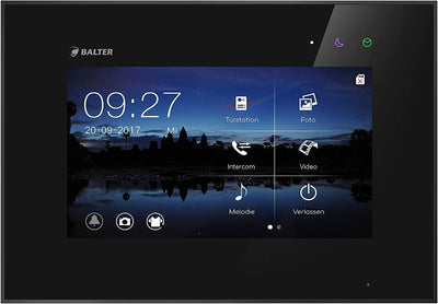 BALTER EVO Video Türsprechanlage ✓ Touchscreen 7 Zoll Monitor Schwarz ✓ Türstation für Mehrfamilienh