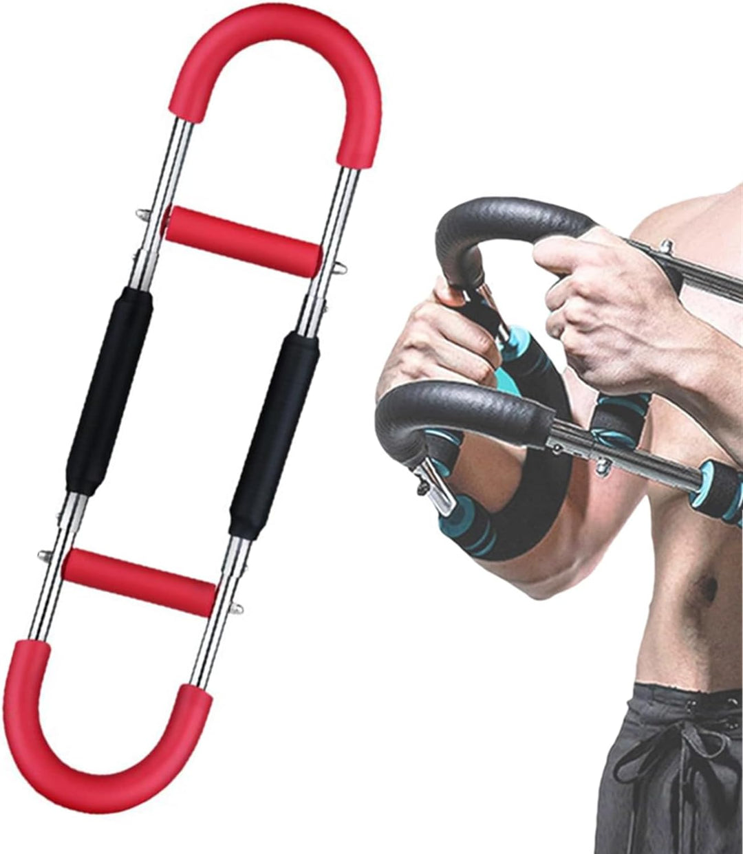 Shaker Twister Armtrainer, U-förmiger Twister-Armtrainer, verstellbarer Brust-Expander, Oberschenkel
