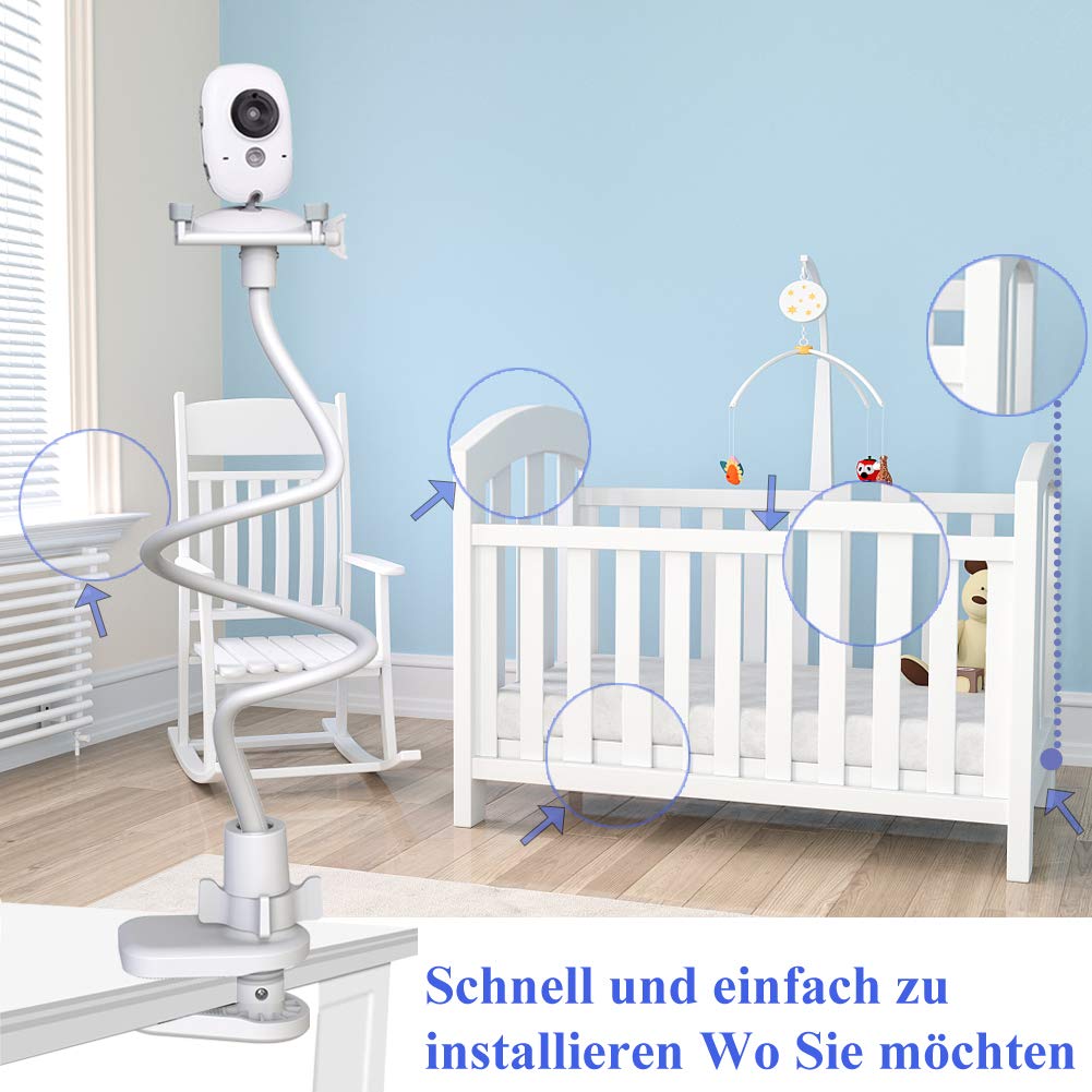 EYSAFT Babyphone Halterung,Kamera Halterung für HelloBaby/momcozy/GHB/Philips Avent/eufy/nooie/Blemi