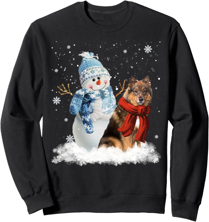 Lustiger Weihnachtspyjama, Motiv: Eurasier Hund Sweatshirt