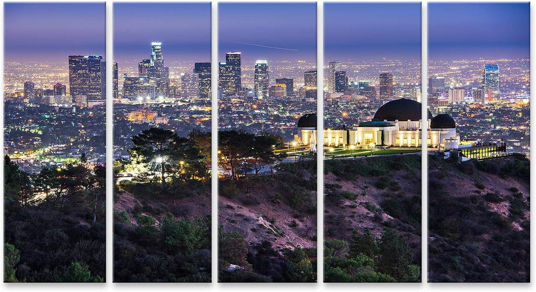 islandburner Bild auf Leinwand Griffith Obervatory Und Innenstadt Von Los Angeles Kalifornien Usa Sk