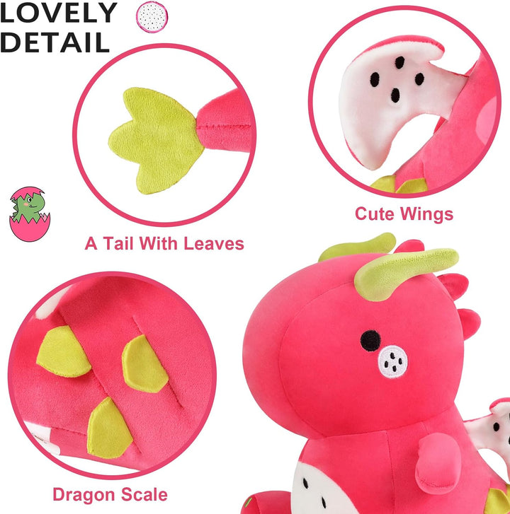 shownicer Plüschtier Dinosaurier Kuscheltier Stofftier Kawaii Dino Plüsch Kissen Spielzeug Plüschsau