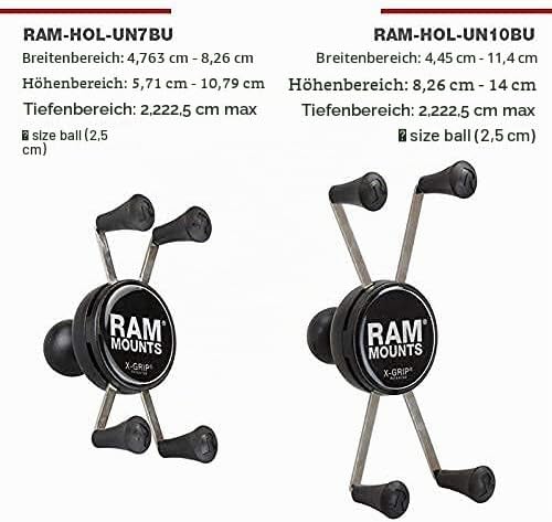 RAM Mounts Universal X-Grip Halteklammer für Smartphones mit 1-Zoll Kugel (RAM-HOL-UN7BU)