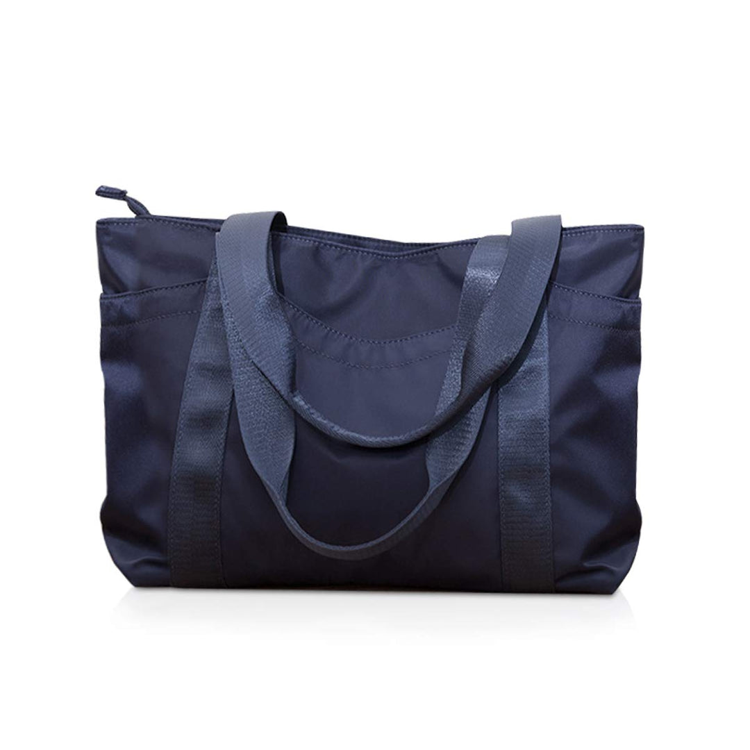 NICOLE &amp; DORIS Damen Handtasche Nylon Schultertasche Umhängetasche Gross Shopper Tasche mit Reissver