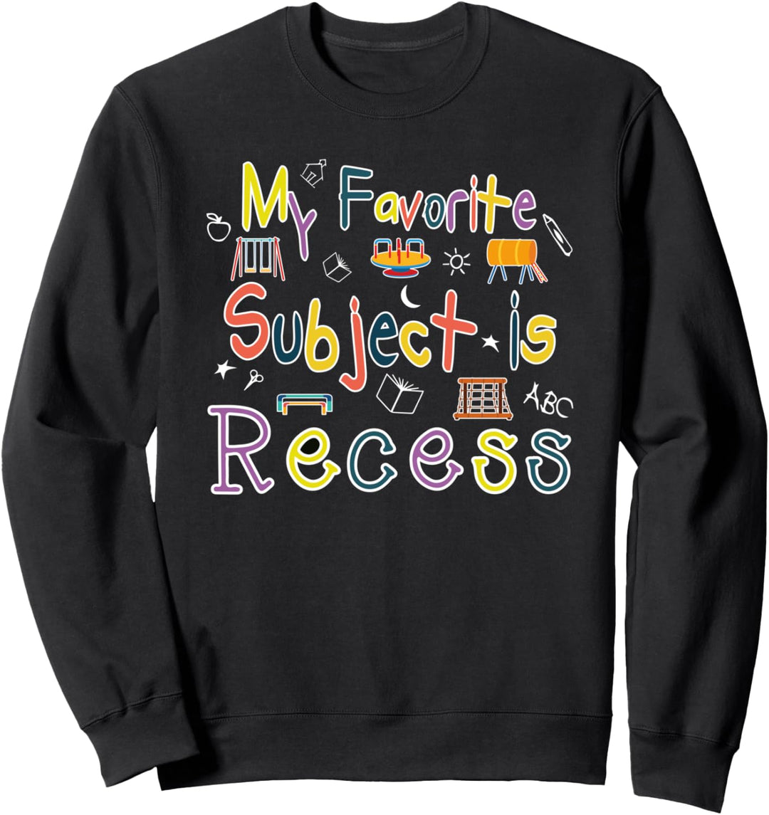 Mein Lieblingsfach Aussparung Lustige Schule Student Sweatshirt