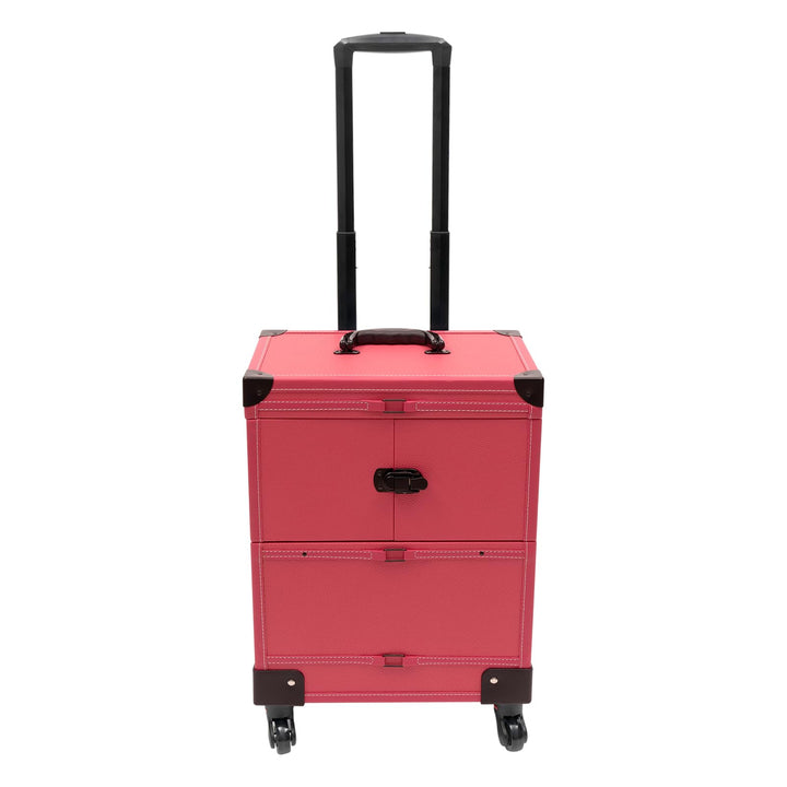 Kosmetikkoffer Trolley, Kosmetikkoffer Schminkkoffer mit 4 Rollen, Abschliessbar Friseurkoffer Rollk